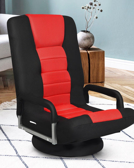 360 Degree Swivel Gaming Chair , Foldable Lazy Sofa Chair - Giantexus