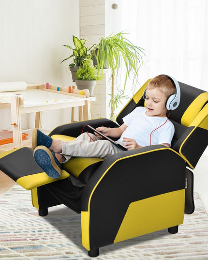 Ergonomic PU Leather Armchair - Giantex