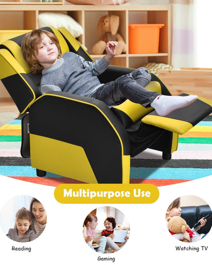 Ergonomic PU Leather Armchair - Giantex