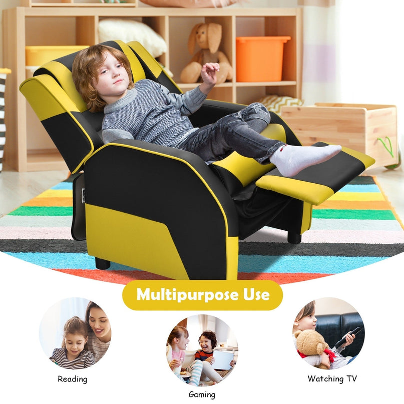 Ergonomic PU Leather Armchair - Giantex