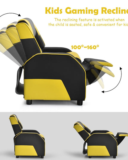 Ergonomic PU Leather Armchair - Giantex