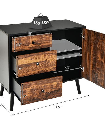 Storage Cabinet Buffet Sideboard with 3 Drawers