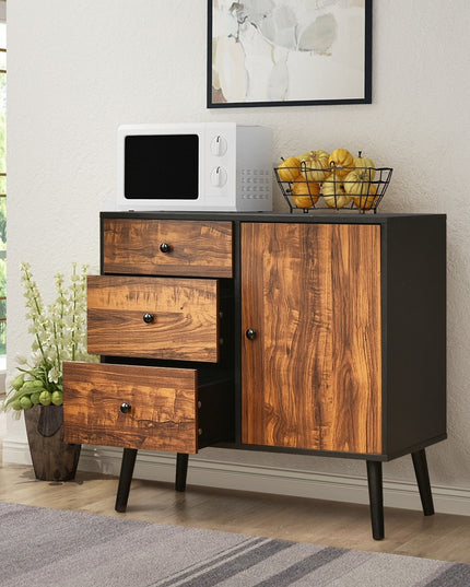 Storage Cabinet Buffet Sideboard with 3 Drawers