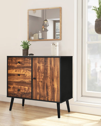 Storage Cabinet Buffet Sideboard with 3 Drawers