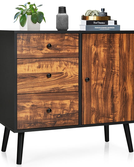 Storage Cabinet Buffet Sideboard with 3 Drawers