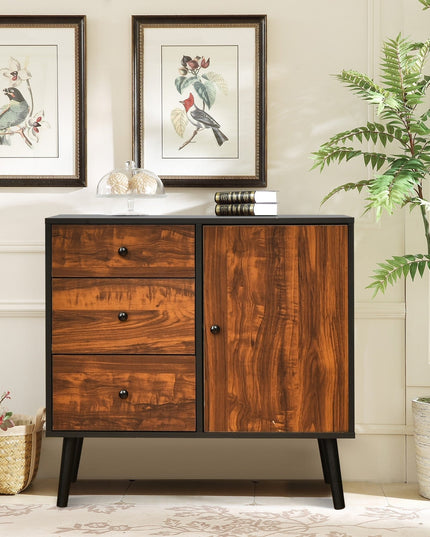 Storage Cabinet Buffet Sideboard with 3 Drawers
