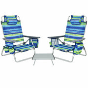 Blue / 2-Pack Chair with Table
