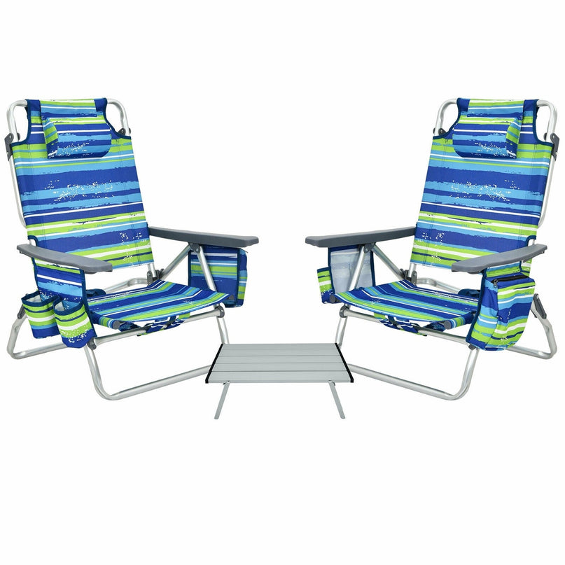 Giantex Beach Chair 2-Pack Sling Camping Chair