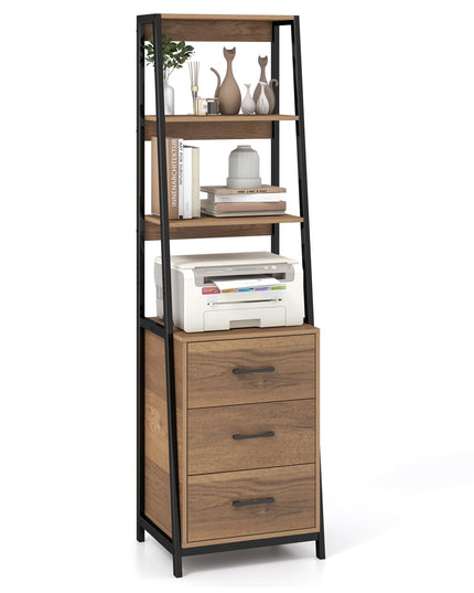 Giantex Ladder Bookshelf with Drawers