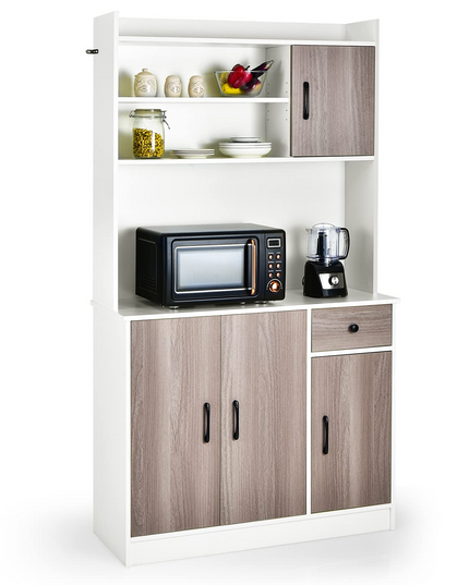 Giantex Buffet Hutch Cabinet, Kitchen Hutch Sideboard, Buffet Pantry on Island