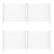 48''W x 45''H / White / 4 Panels
