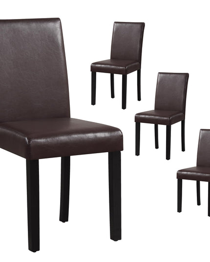 Giantex Dining Chairs Set of 4, Upholstered Kitchen Dinette Chairs w/Wood Frame