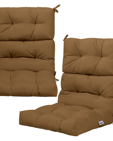 4.5 Inch Thick Outdoor High Back Chair Pads | Tufted Patio Cushion