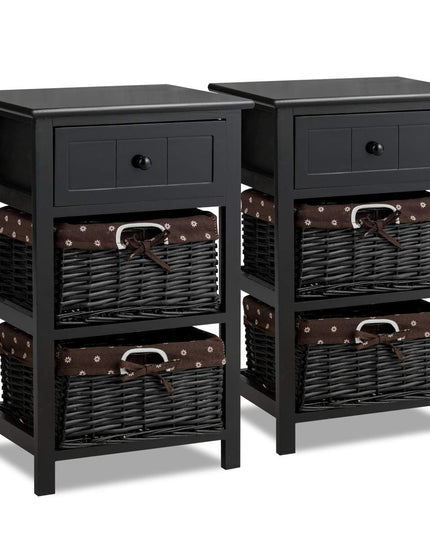 Giantex Nightstand with Drawers Wooden
