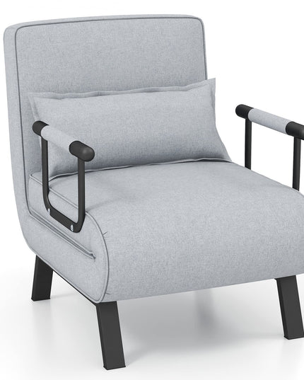 Giantex Convertible Sofa Bed, 4-in-1 Sleeper Chair with Pillow