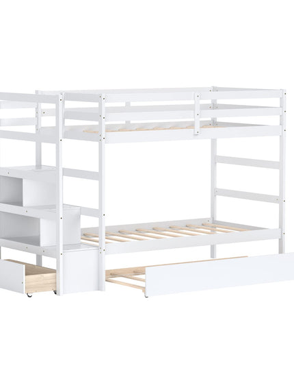 Giantex Twin-Over-Twin Bunk Bed with Trundle