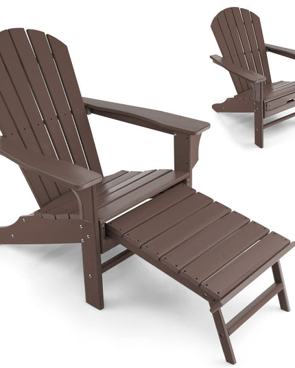 Giantex Adirondack Chair Weather Resistant HDPE Outdoor Fire Pit Chairs