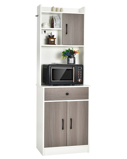 Giantex Kitchen Sideboard, Tall Buffet Hutch Cabinet