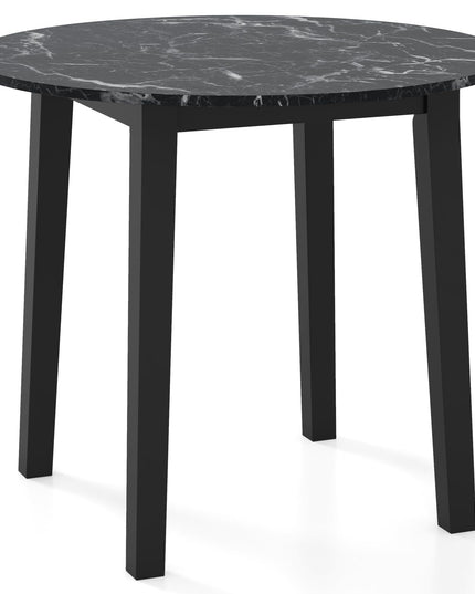 Giantex 35” Round Dining Table - Kitchen Table with Rubber Wood Legs