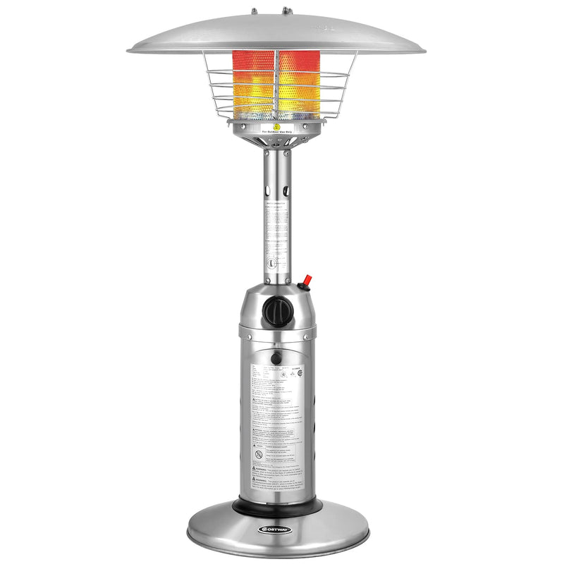 Giantex Portable Patio Tabletop Heater, 11,000 BTU Outdoor Propane Gas Table Top Heater