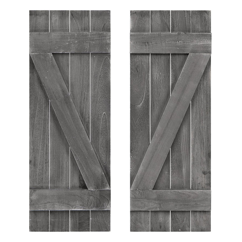 Giantex Farmhouse Window Shutters Wall Decor