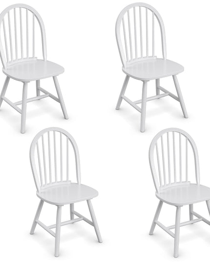 Giantex Wood Dining Chairs, French Country Armless Spindle Back Dining Chairs