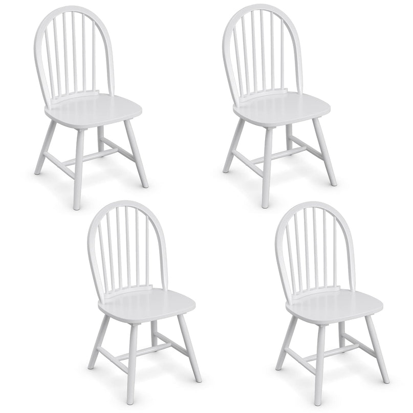 Giantex Wood Dining Chairs, French Country Armless Spindle Back Dining Chairs