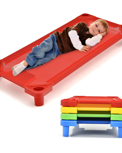 Giantex 6 PCS/4 PCS Stackable Daycare Cot for Kids
