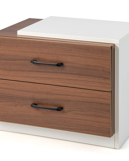 Giantex Modern Nightstand Set of 2 with 2 Drawers