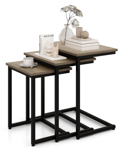 Giantex Nesting Coffee Table Set of 3