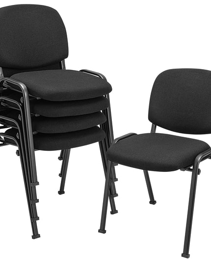 Giantex 10-Pack Conference Chair Set - Stackable Guest Chair with Metal Frame