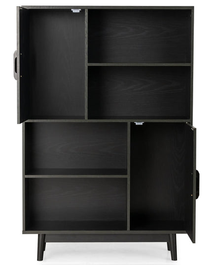 Giantex Storage Cabinet with Legs 4-Tier Bookshelf for Books & Photos