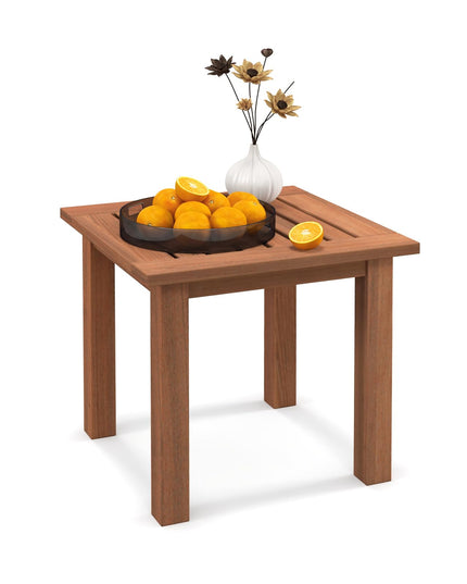 Giantex Hardwood Outdoor Side Table