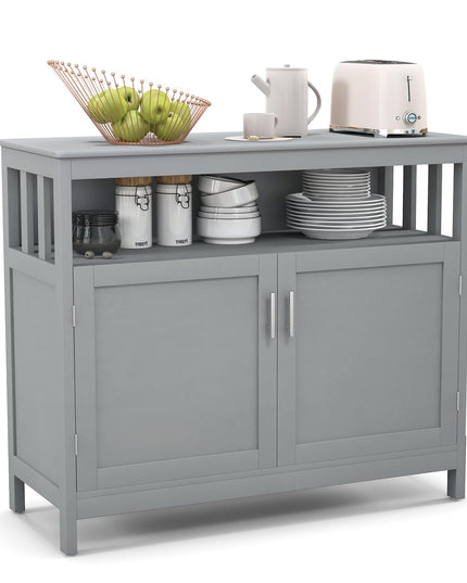 Giantex Kitchen Buffet Sideboard, Wooden Storage Server Cupboard Cabinet