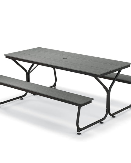 Giantex 6 FT Outdoor Picnic Table Bench Set for 6-8 People