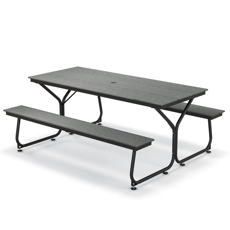 Giantex 6 FT Outdoor Picnic Table Bench Set for 6-8 People