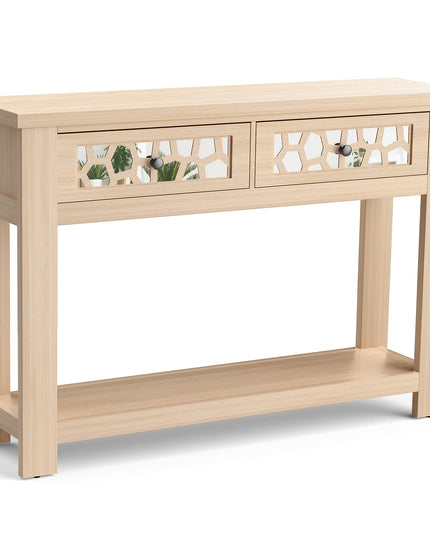 Giantex 2-Tier Console Table with Drawers