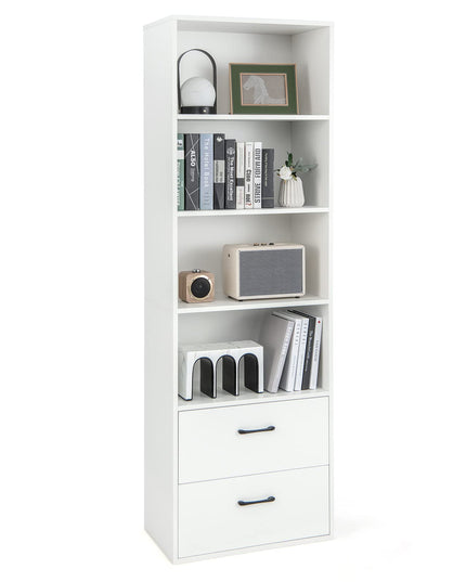 74" Tall 4-Tier Bookcase - Giantex
