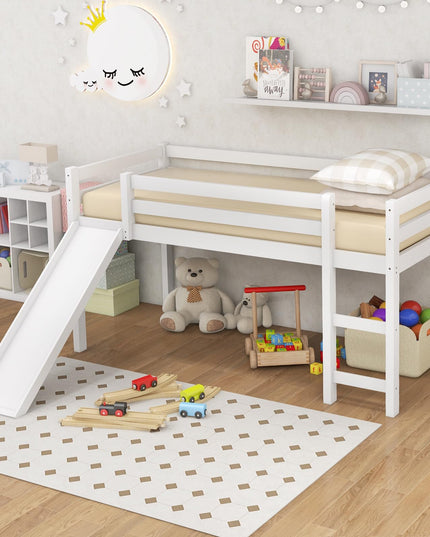Giantex Loft Bed with Slide