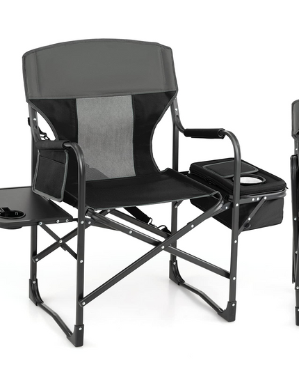 Giantex Directors Chair, Folding Chair with Side Table