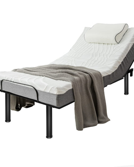 Giantex Adjustable Bed Base w/ Wireless Remote Control, Electric Bed Frame