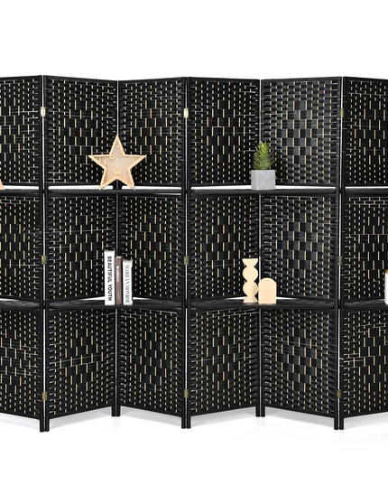 Giantex 6Ft 6 Panel Room Divider with Shelves