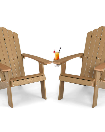 Giantex Outdoor Adirondack Chair, Teak