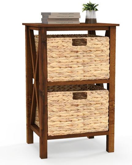 Giantex Wooden X-Design Side Table End Table