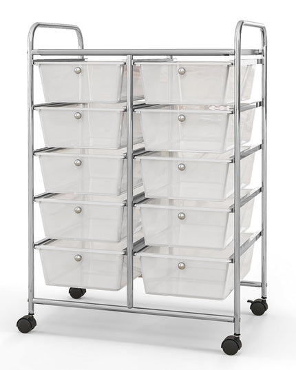 10 Drawers Rolling Cart, Classroom Organizers - Giantex