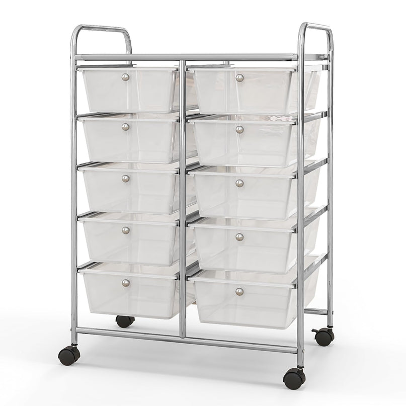 10 Drawers Rolling Cart, Classroom Organizers - Giantex