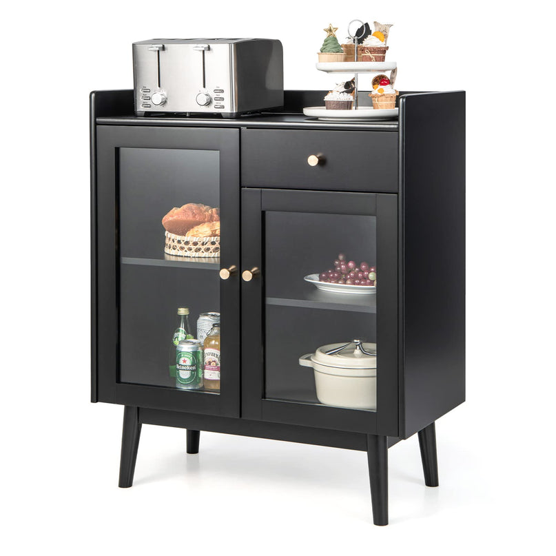 Giantex Buffet Sideboard, Modern Coffee Bar Storage Cabinet