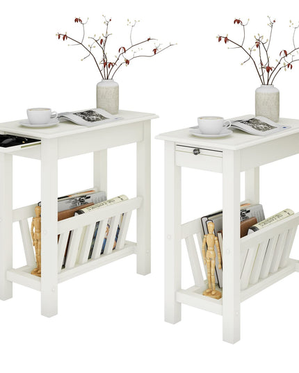 Giantex 2-Tier Narrow End Table
