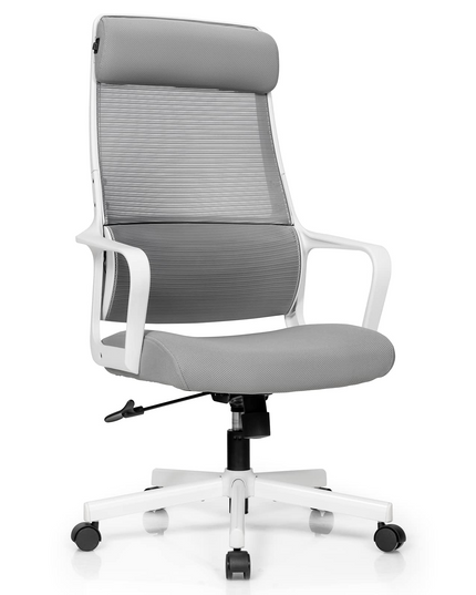 Giantex High Back Mesh Office Chair with Heating Headrest and Lumbar Support Armrest
