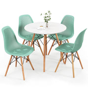 White & Green / Dining Set for 4